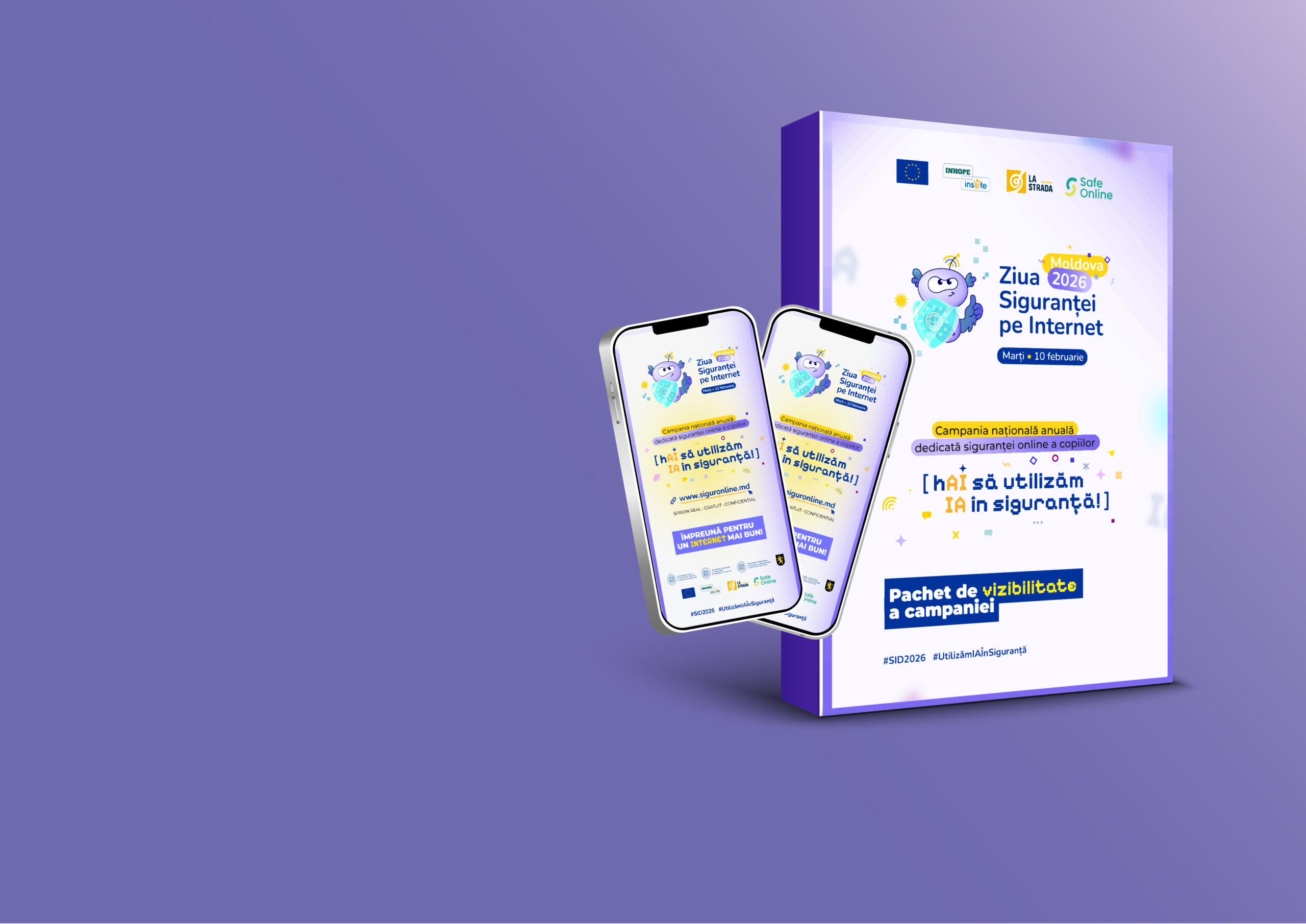 Marchează Ziua Siguranței pe Internet (2026)  așa cum se cuvinte! Fii vizibil și fă internetul un loc mai bun pentru copiii din Moldova!